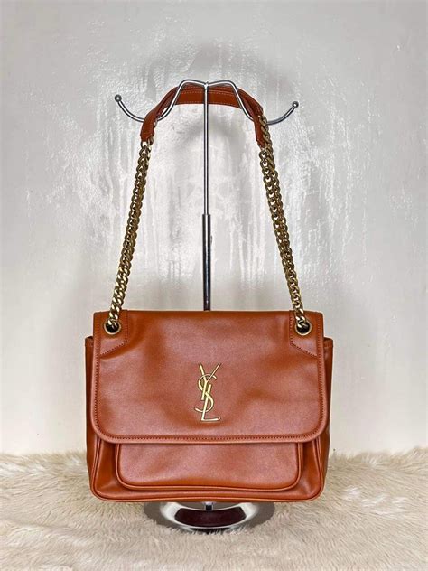 ysl niki cognac|ysl lambskin handbags.